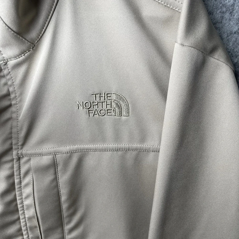 The North Face TNF Apex Men's XL Tan Soft Shell Full Zip Jacket Outdoor Hiking